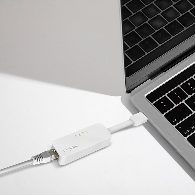 LogiLink Adaptateur USB 2.0 vers RJ45 ethernet, blanc, 10/100 Mbit/s