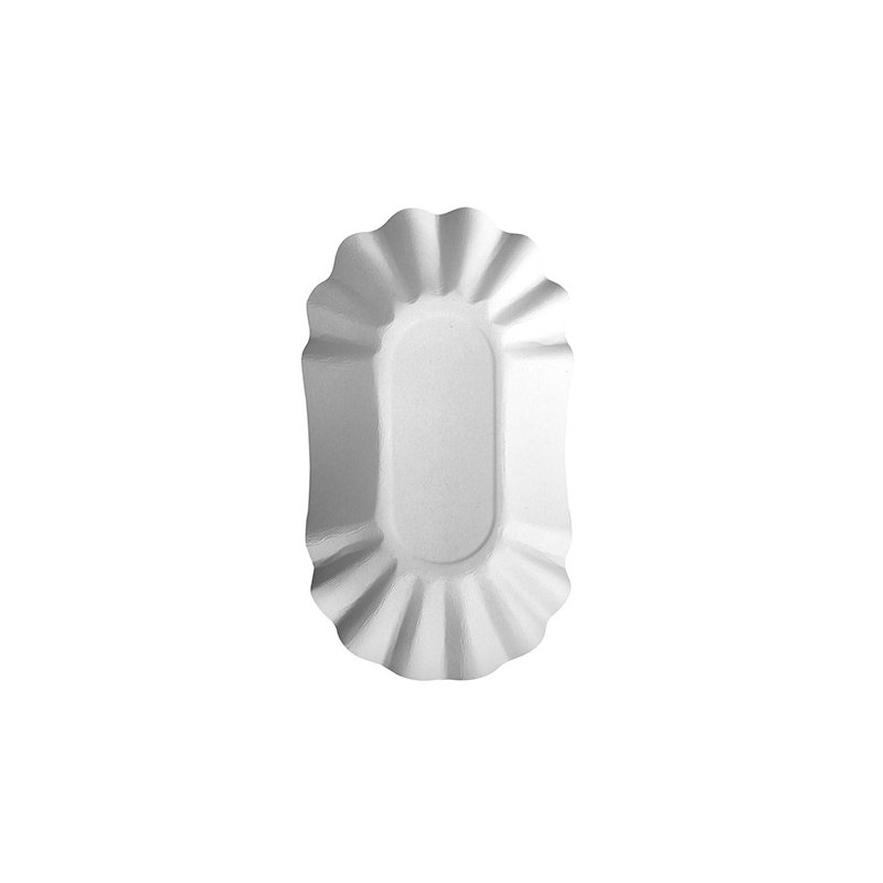 PAPSTAR barquettes à frites 'pure', 90 × 140 × 30 mm, blanc, 250 pièces