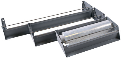 HYGOSTAR foliedispenser met zaag, 300 mm folierollen, wandbevestiging