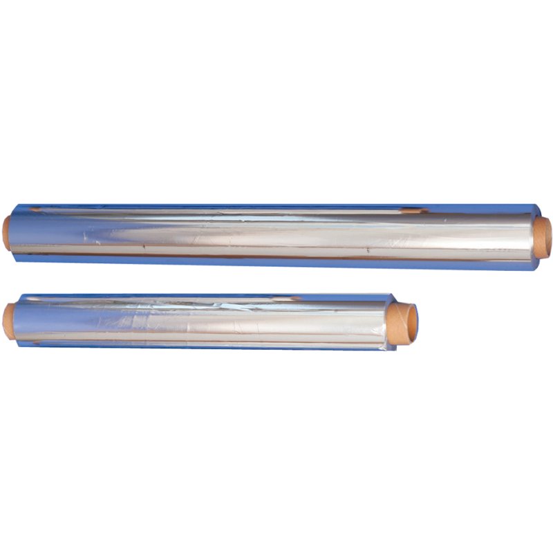 HYGOSTAR papier aluminium, 45 cm × 150 m, couleur argentée, conforme aux normes alimentaires