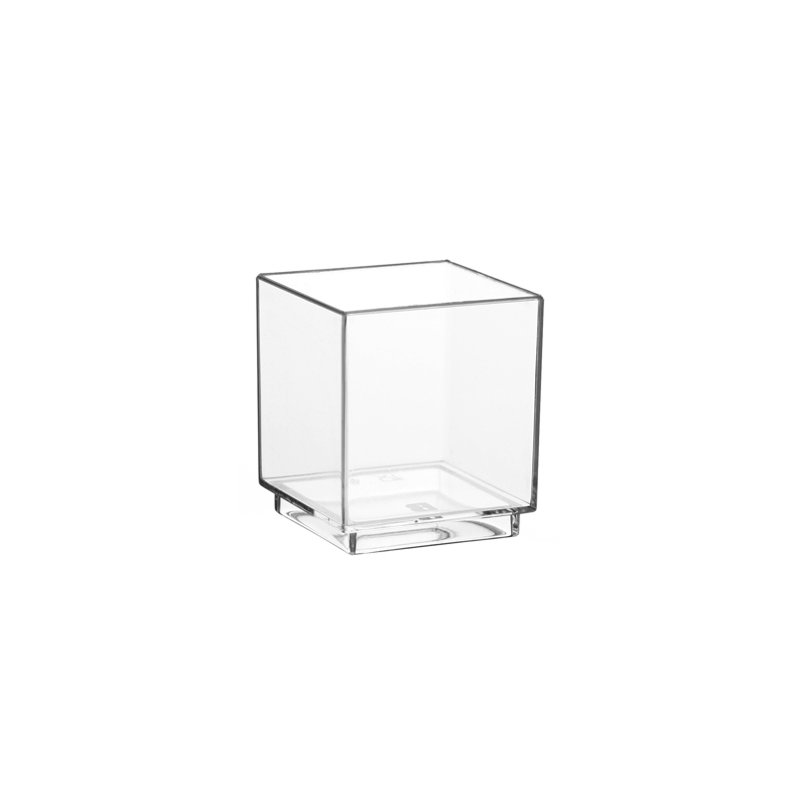 STARPAK coupe à doigts carrée, polystyrène transparent cristal, 55 ml, 30 pièces