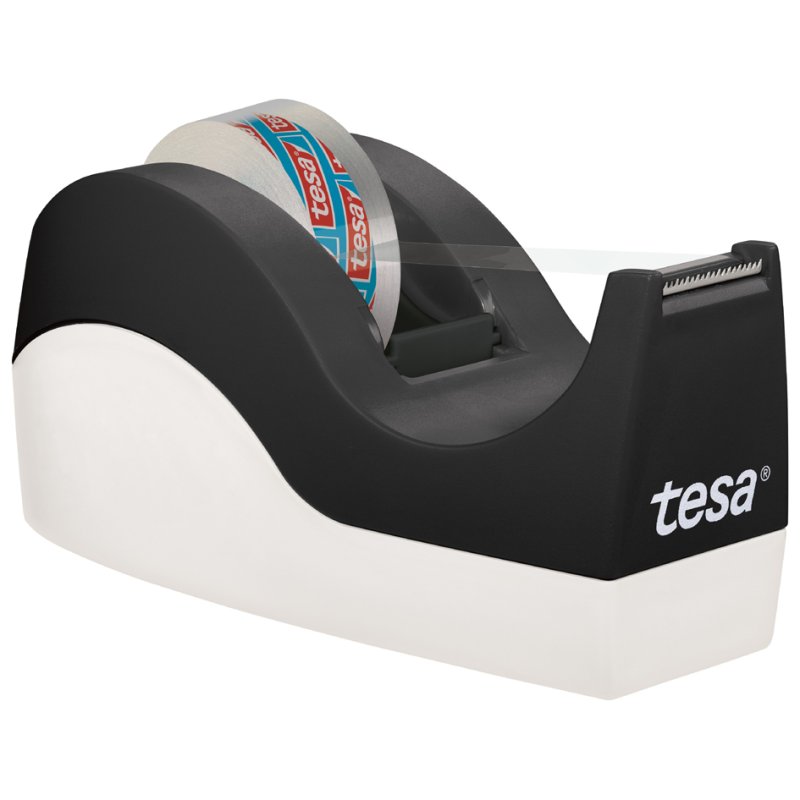 tesa tape dispenser Easy Cut Orca, transparent, including roll, 19 mm