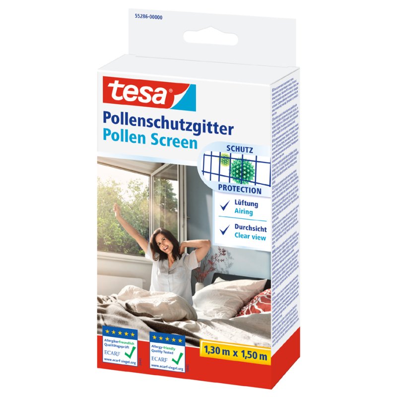tesa moustiquaire pour fenêtres, 1,50 m × 1,30 m, anthracite
