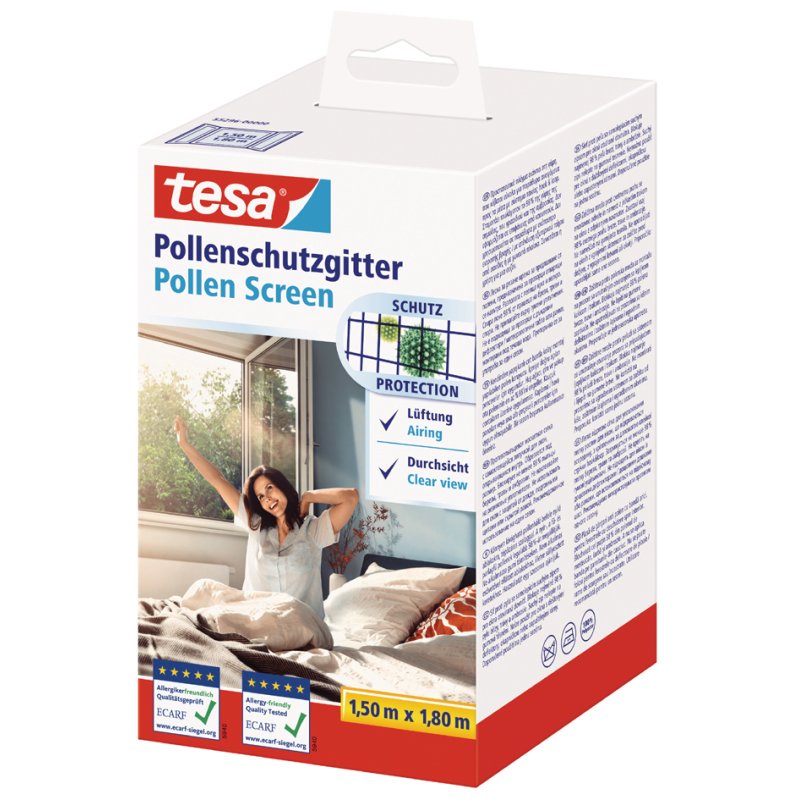 tesa moustiquaire pour fenêtres, 1,50 m × 1,30 m, anthracite