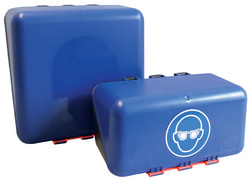HYGOSTAR beschermbox voor PBM MINI, kunststof, blauw, 236×120×120 mm