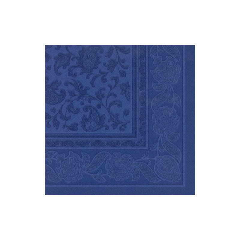 PAPSTAR serviettes Royal Collection Ornaments, bleu arctique, 400×400 mm, 50 pièces