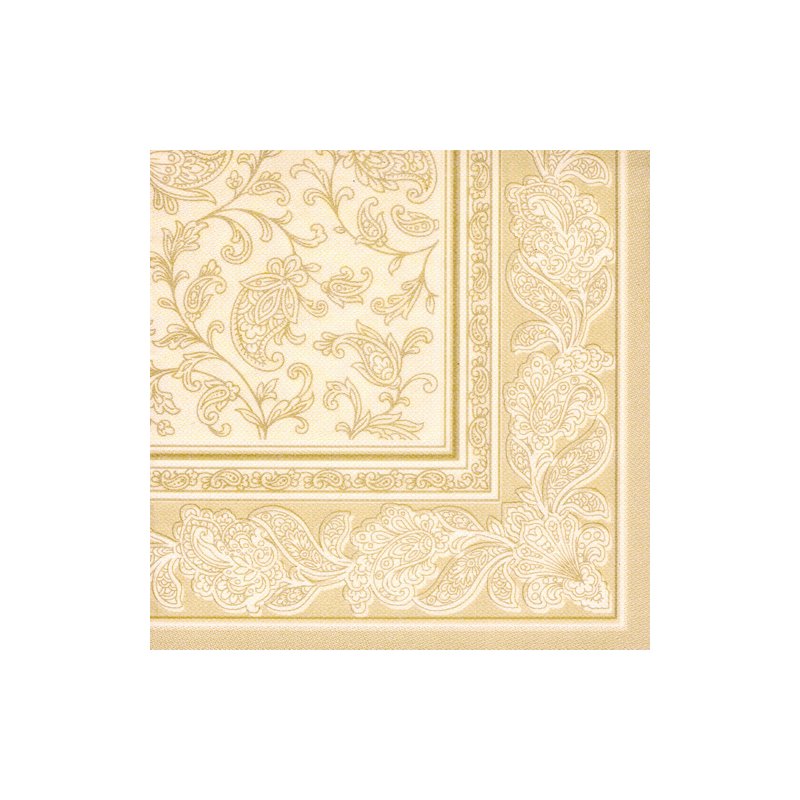 PAPSTAR serviettes Royal Collection Ornaments, bleu arctique, 400×400 mm, 50 pièces