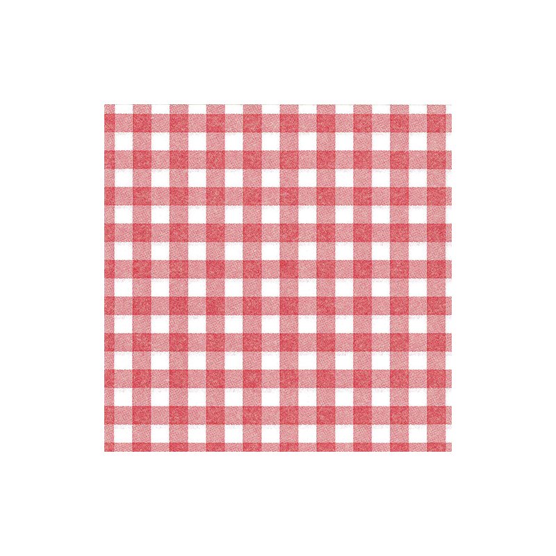 PAPSTAR servetten ROYAL Collection Vichy ruit, rood/wit, tissue 4-laags, 400×400 mm, 50 stuks