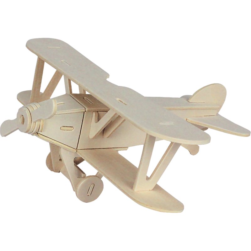 Marabu KiDS 3D puzzel Vliegtuig Dubbeldekker, 25 stuks, sperrenhout, 210×90 mm