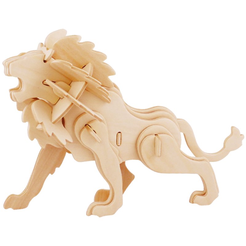 Marabu KiDS 3D puzzel Leeuw, 34 stukjes, sperrenhout, 195×130 mm
