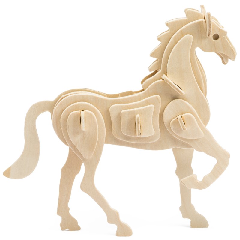 Marabu KiDS 3D puzzel Paard, 30 stuks, sperrenhout, 180×160 mm