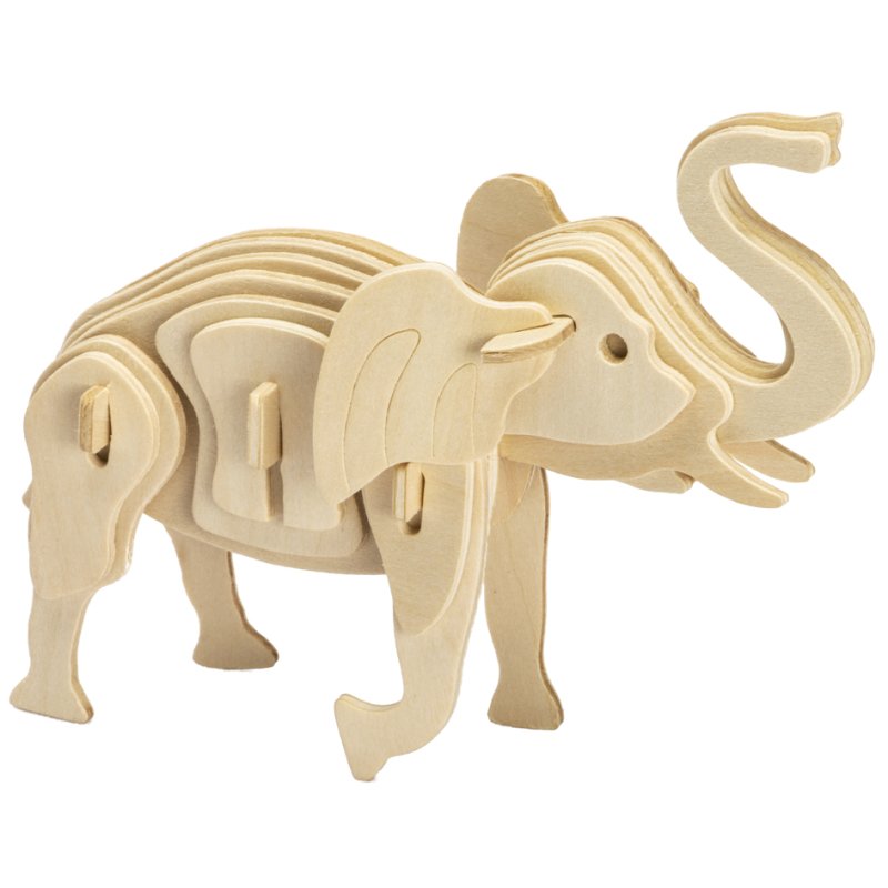 Marabu KiDS 3D puzzel Olifant, 27 stuks, sperrenhout, 160×130 mm