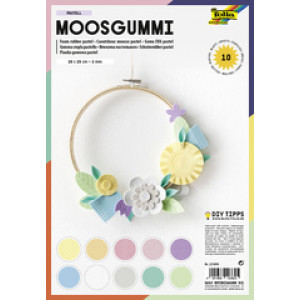 folia schuimrubber vellen, pasteltinten, 200×290 mm, 10 vel