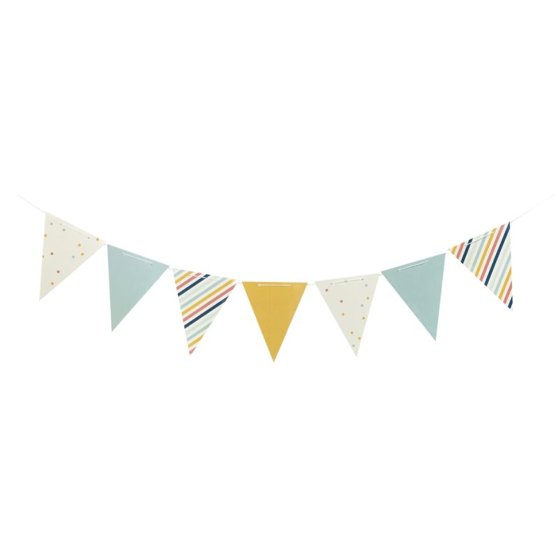 folia wimpelslinger mix & match, 14 wimpels, motivkarton, 3,50 m