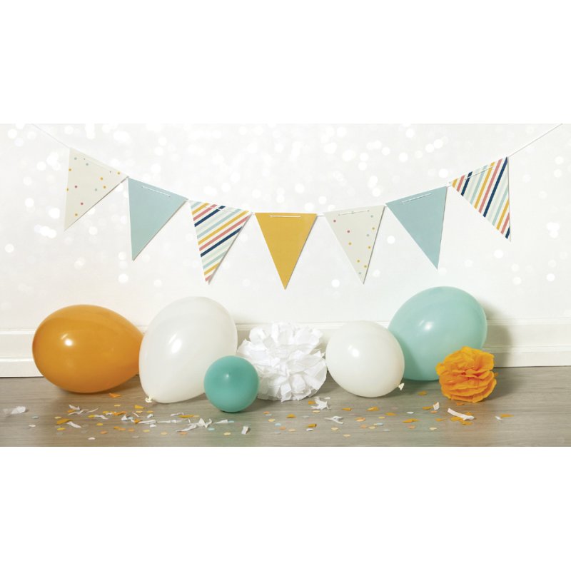 folia wimpelslinger mix & match, 14 wimpels, motivkarton, 3,50 m