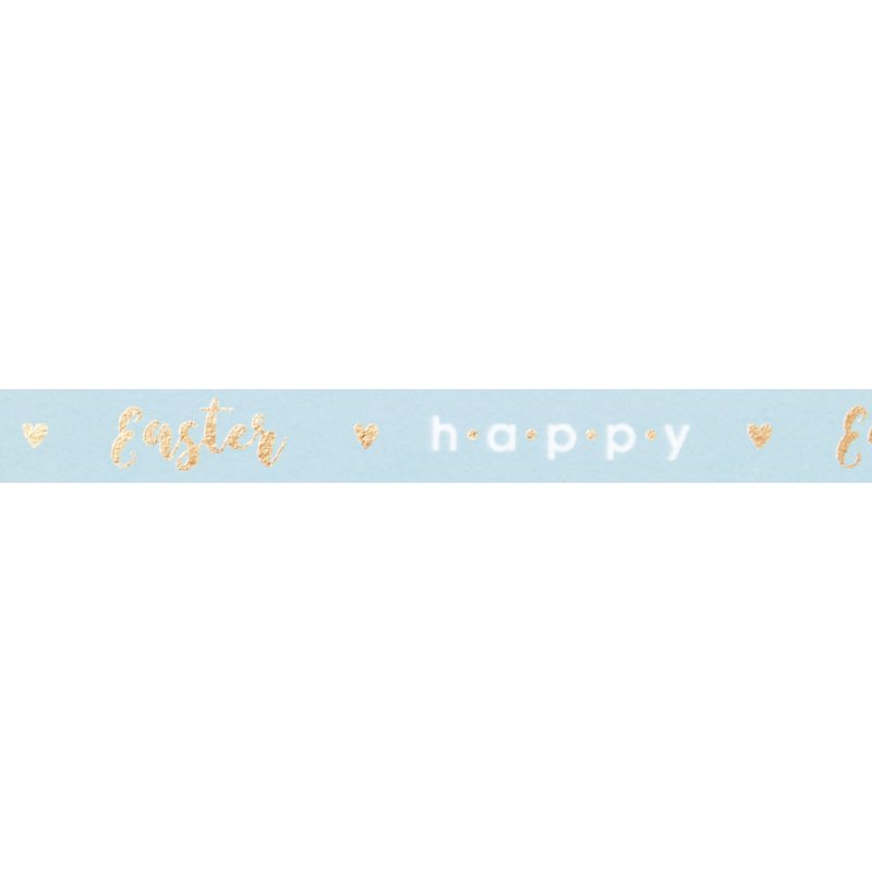 folia decoratie washi tape hotfoil goud Hello, 15 mm × 5 m, handmatig scheurbaar
