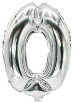 PAPSTAR folieballon cijfer 7, zilver, herbruikbaar, 350×200 mm