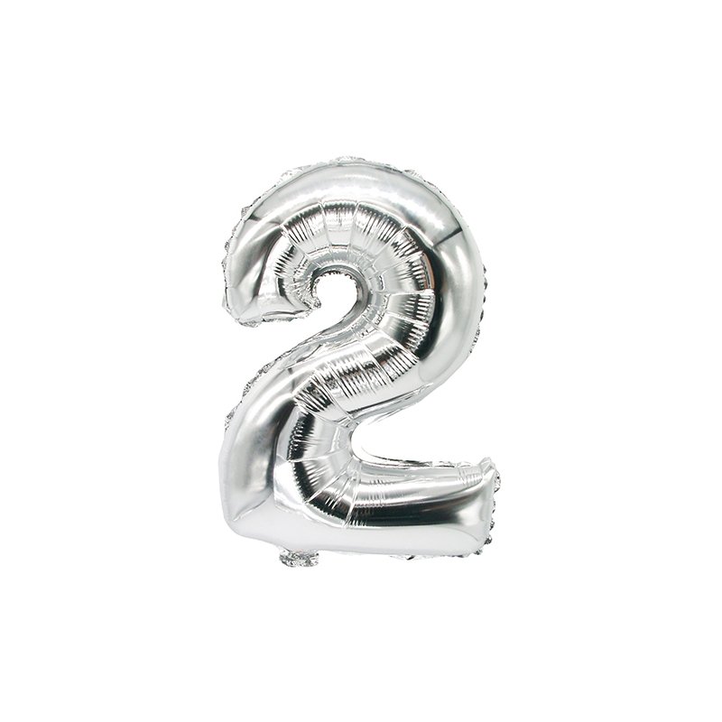 PAPSTAR ballon chiffre 9 en feuille, argent, réutilisable, 350×200 mm