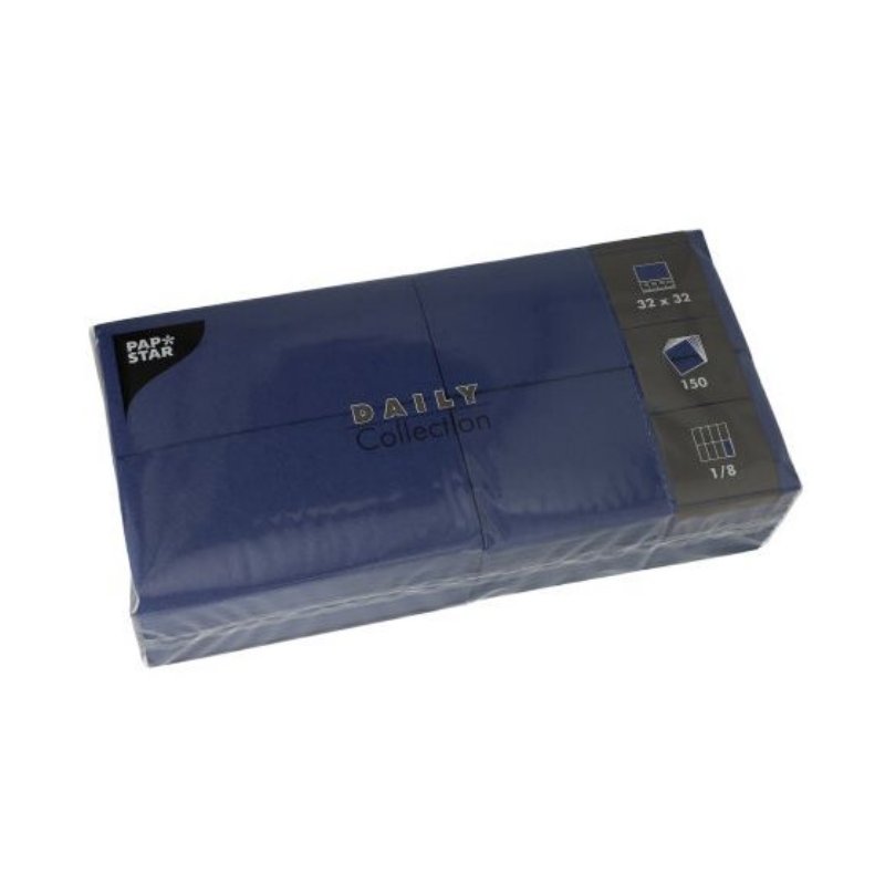PAPSTAR serviettes de bistro, blanc, 32×32 cm, 150 pièces
