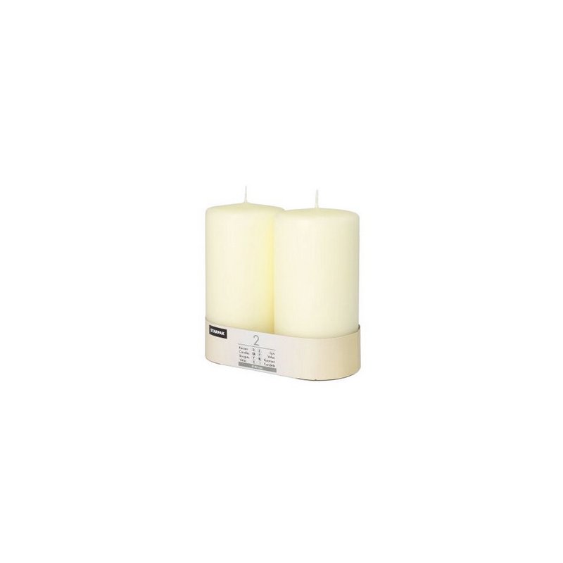 STARPAK staafkaars Ivory, ivoorkleurig, 2 stuks
