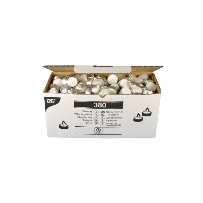 STARPAK theelichtjes, wit, 380 stuks