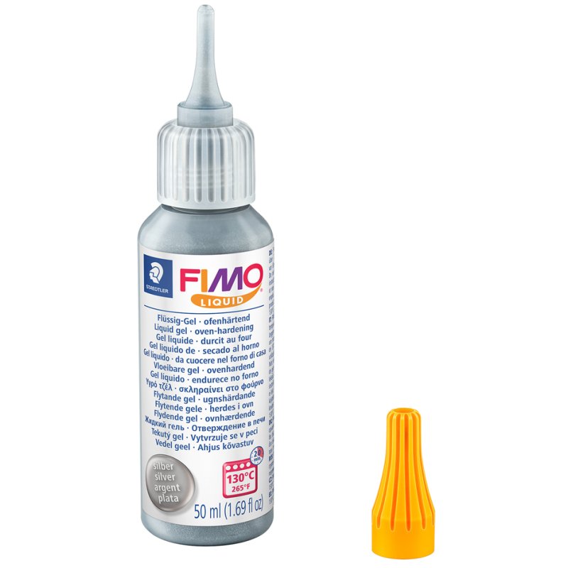 FIMO gel deco liquide, or, durcissant au four, 50 ml