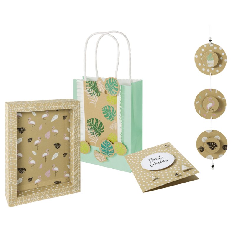 folia motivblok kraftpapier A4, 20 vel, 10 motieven
