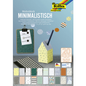 folia motivpapier minimalistisch, 240 × 340 mm, 270 g/m², 20 vel
