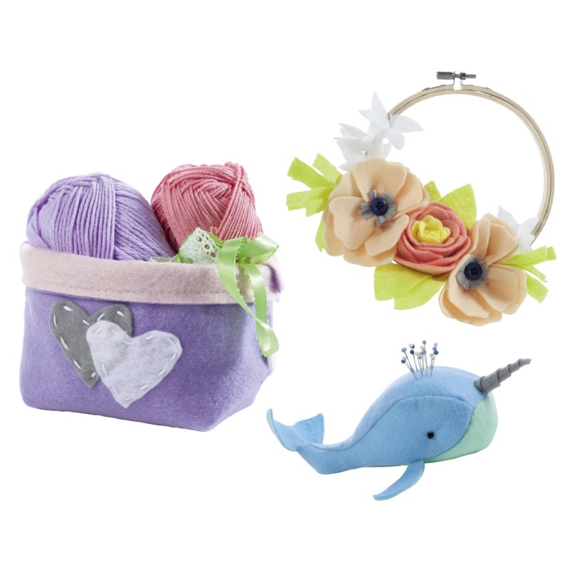 folia viltlapjes 20×30 cm, pastelkleuren, 150 g/m², 10 stuks