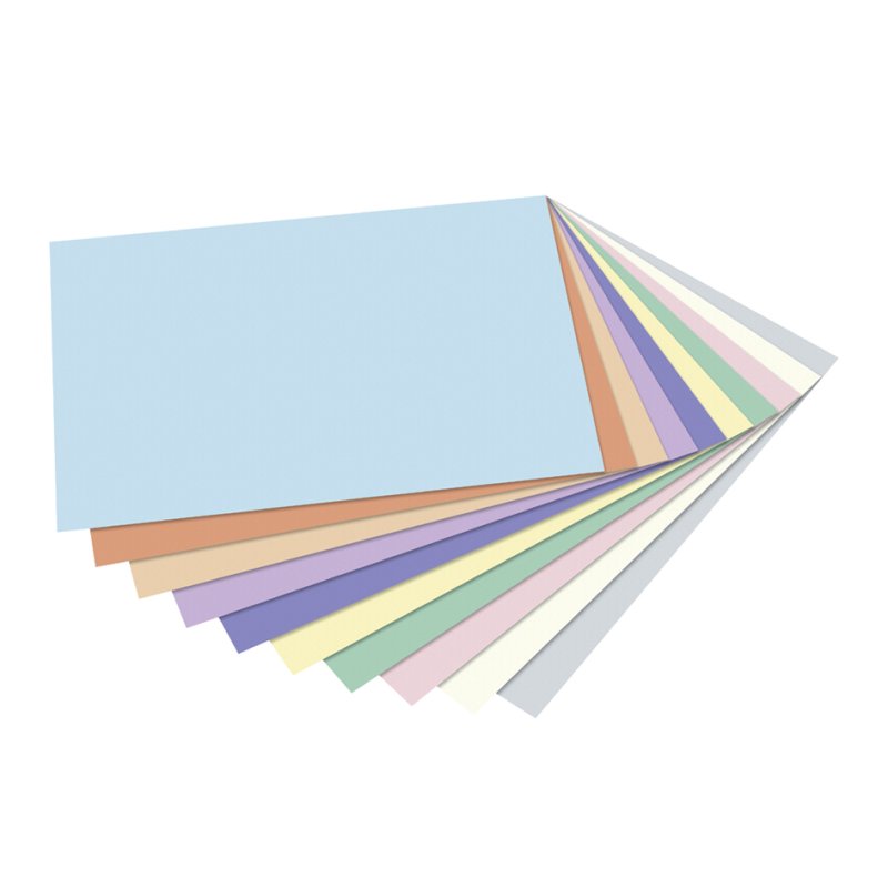 folia gekleurd papierblok, pasteltinten, A4, 20 vel