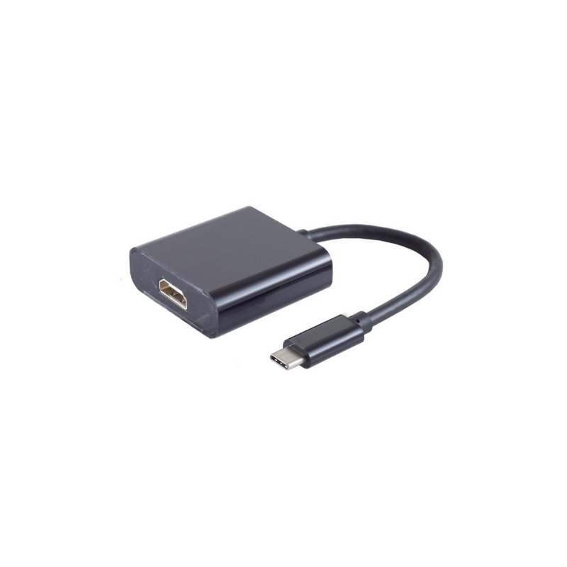 shiverpeaks USB-C naar HDMI adapterkabel 3.1, zwart, ABS