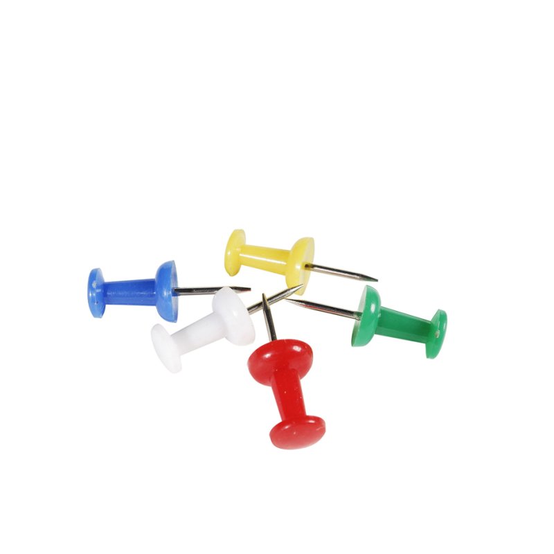 EXACOMPTA prikpennen gekleurd sortiment, 200 stuks, 10 mm kopdiameter