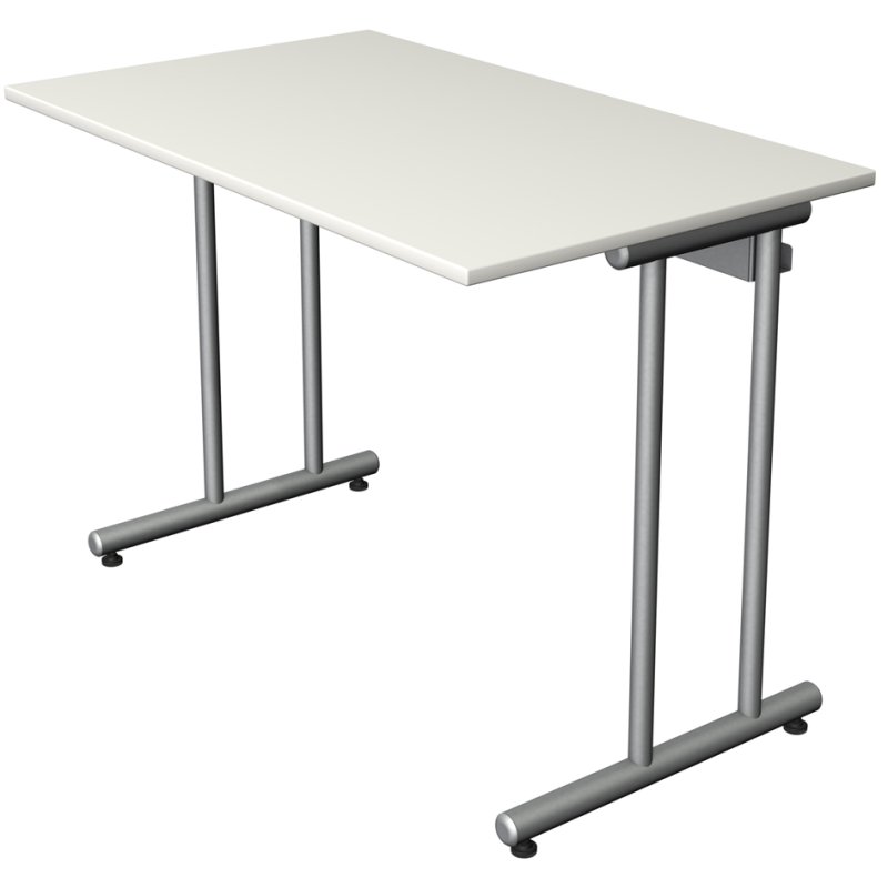 kerkmann bureau Start Up, 100×60 cm, chêne, piètement argent