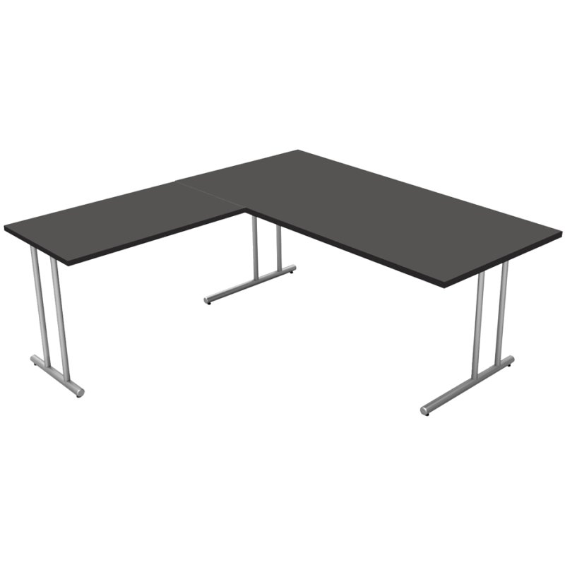 Kerkmann bureau Start Up avec surélévation, 1800 mm largeur, blanc
