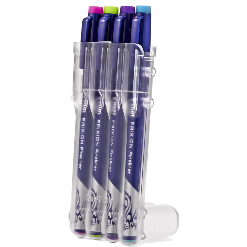 PILOT fineliner FRIXION EVOLUTIVE SET, encre effaçable, étui 8 pièces, 8 couleurs