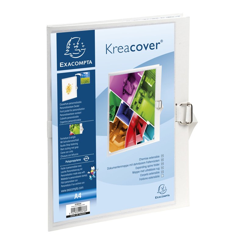 EXACOMPTA documentenmap Kreacover A4, wit, 1000 vel capaciteit