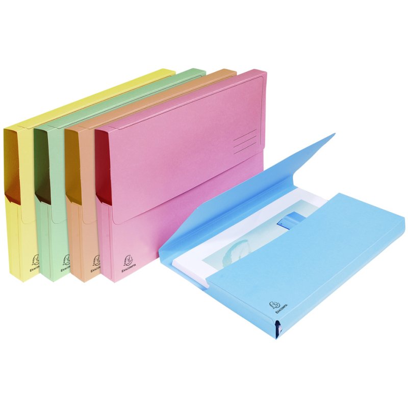 EXACOMPTA documentenmappen SUPER A4, gekleurd gesorteerd, 25 stuks