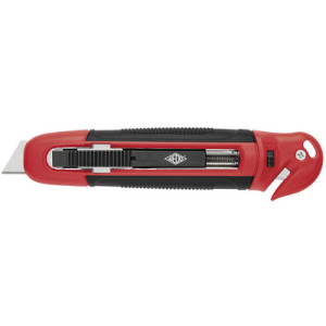 WEDO Safety-Cutter Standard, trapeziummes, zwart/rood