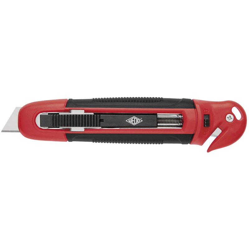 WEDO Safety-Cutter Standard, lame trapézoïdale, noir/rouge