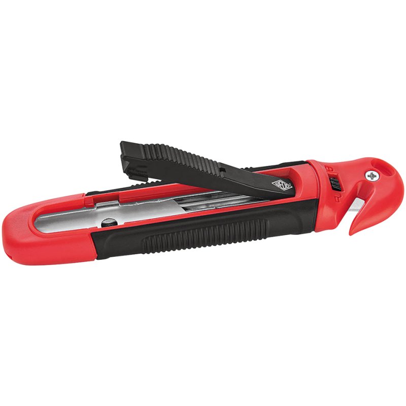WEDO Safety-Cutter Standard, lame trapézoïdale, noir/rouge