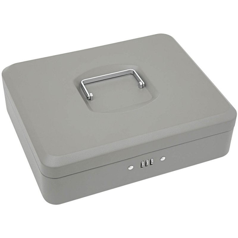WEDO caisse pour billets Standard, serrure à chiffres, gris, 300×240×90 mm