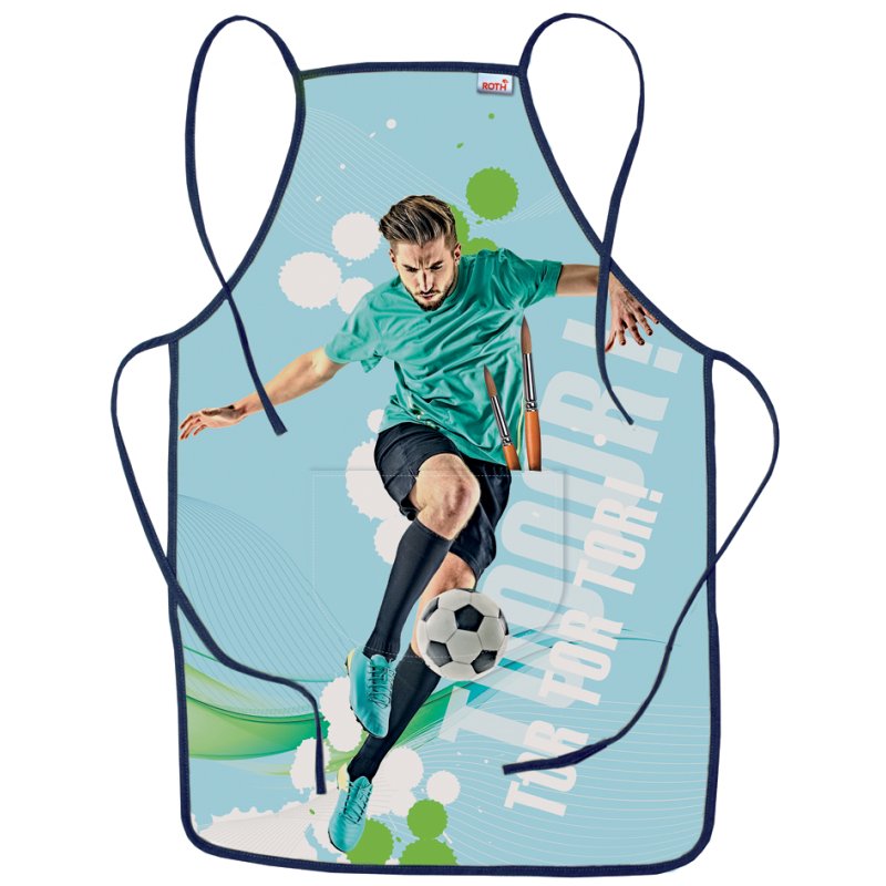 ROTH tablier de peinture Foot, avec poche ventrale, 100% polyester, 400×600 mm