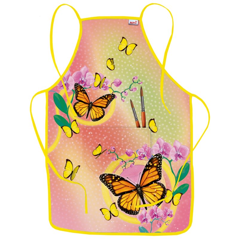 ROTH tablier de peinture Foot, avec poche ventrale, 100% polyester, 400×600 mm