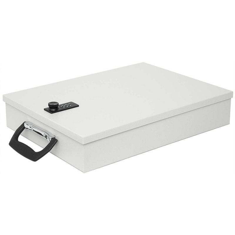 WEDO document case A4, light grey, combination lock, 355×260×67 mm