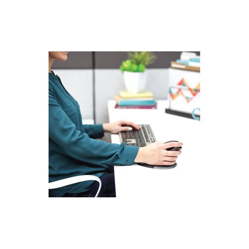 Fellowes souris laser sans fil Penguin S, verticale, antibactérienne, noir/argent