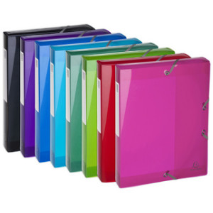 EXACOMPTA verzamelbox Iderama A4, 60 mm rugbreedte, gekleurde collectie, 8 stuks