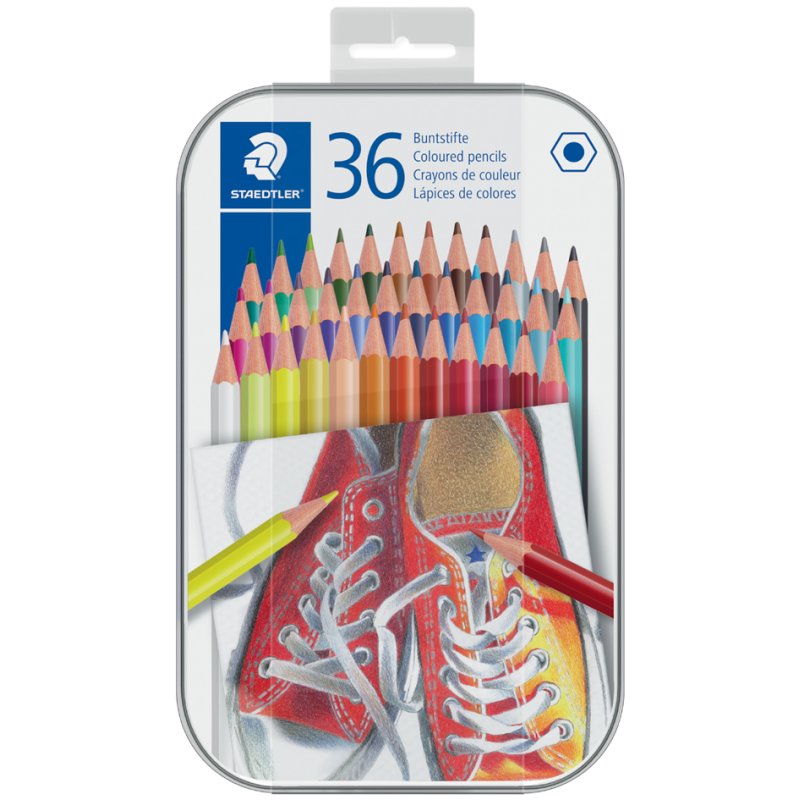 STAEDTLER colouring pencils hexagonal, 72 pieces