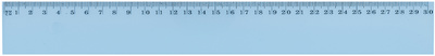 Wonday liniaal 30 cm, blauw transparant, breukbestendig