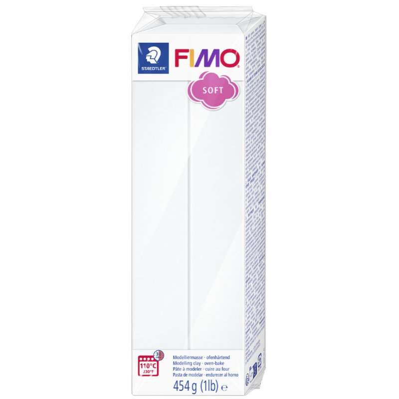 FIMO SOFT pâte à modeler, durcissable au four, rose clair, 454 g