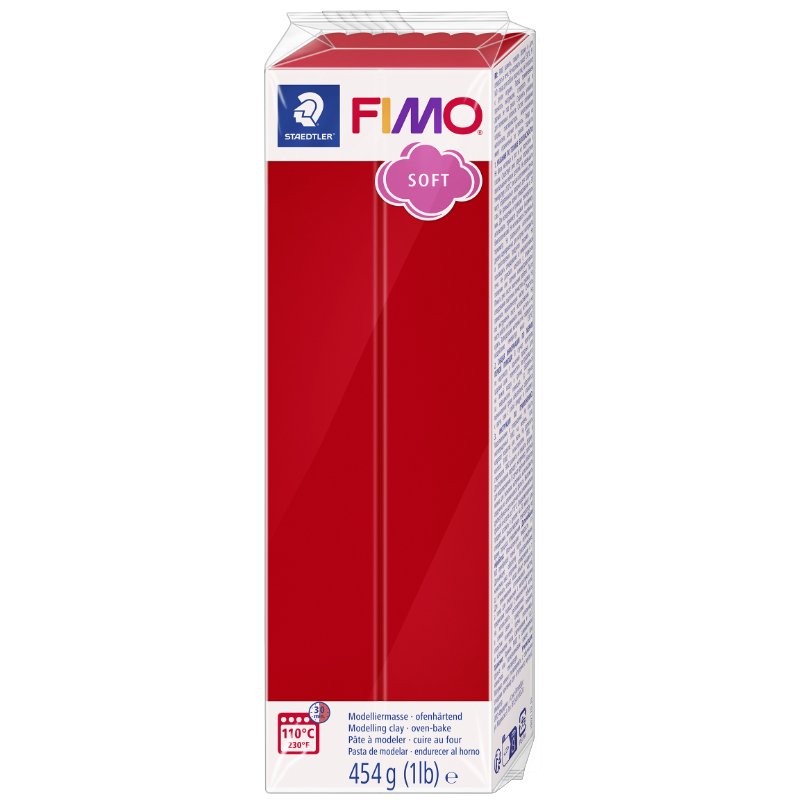 FIMO SOFT pâte à modeler, durcissable au four, rose clair, 454 g